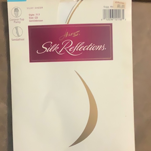 1998 Vtg.Hanes Silk Reflections CD Style #717 Gentle Brown pantyhose - NWT - Picture 3 of 4